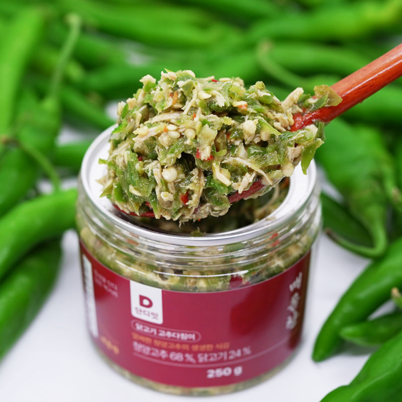 단디담음,단디잇 매콤찬 닭고기 고추다짐이 250g