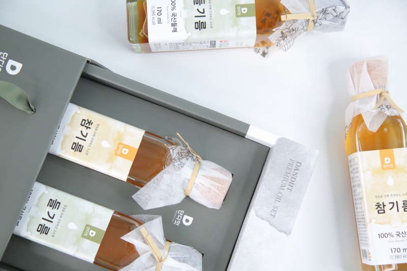 단디담음,[2구선물세트]단디잇 100%국산 저온착유 참기름&들기름 170ml